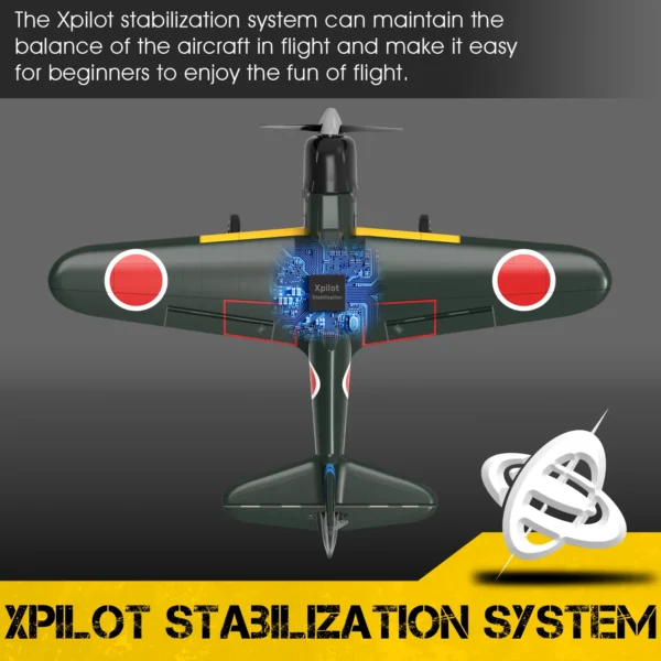 Zero RC Aircraft EPP 400mm Wingspan 2.4G 6-Axis Remote Control Airplane RC Plane 761-15 RTF Fighter - Image 5