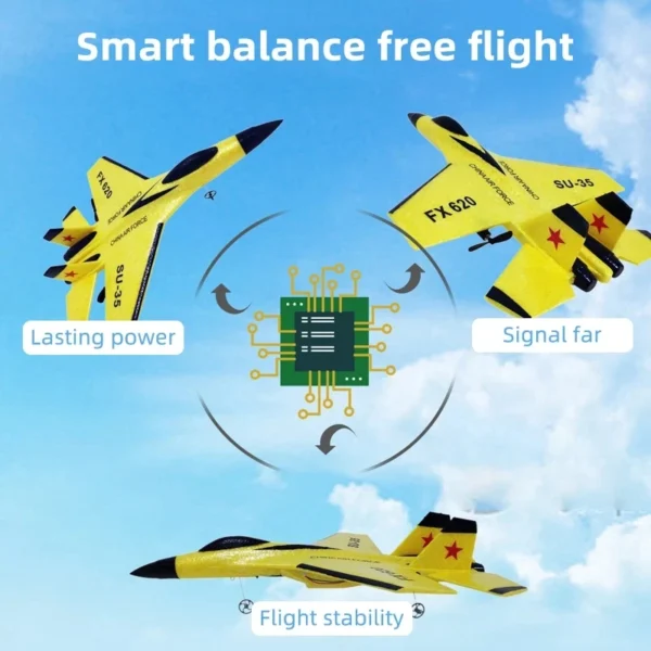 SU35 RC Plane FX620 2.4G Radio EPP Foam Remote Control Flying Model Glider With LED Lights Aircraft Airplanes For Children Gift - Image 5