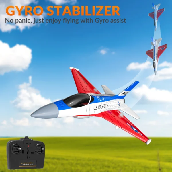 F16 Falcon 2.4G 2CH RC Plane Fixed Wing RC Fighter With Cool Lights Foam Toys Airplane Gifts For Boys - Image 3