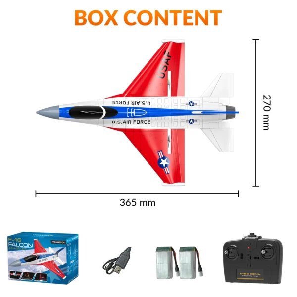F16 Falcon 2.4G 2CH RC Plane Fixed Wing RC Fighter With Cool Lights Foam Toys Airplane Gifts For Boys - Image 6