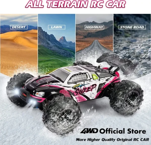 4WD Remote Control Car Off Road 4x4 RC High Speed Buggy Truck Super Brushless 50 or 80KM/H Fast Drift Racing Toy Kids Adults - Image 3
