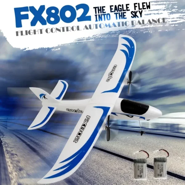 FX802 RC Foam Plane 2.4G 2CH Radio Control Glider Remote Control Airplane Aircraft Foam Boys Toys for Children - Image 2
