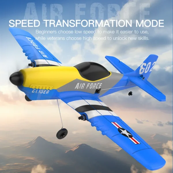 P51 Mustang 3CH Foam Airplane Remote Control Fighter 420mm Fixed Wingspan Glider RTF RC Warbird Airplane Toys Gifts - Image 5
