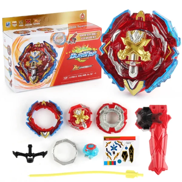 Blayblade Burst Bey B-200 Xiphoid Xcalibur Xn.Sw'-1Gyro Metal Spinning Top with Holy Sword LR Right/Left Launcher Christmas Gift - Image 5