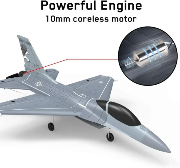 F16 4CH RC Plane 2.4G 6-Axis Falco Remote Control Aircraft One-key Aerobatic Fixed Wing F22 RC Fighter Model Foam Toys For Boys - Image 5