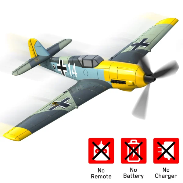 EPP 400mm P51D Mustang /BF109/P40/Zero PNP Plane 2.4G 4-CH 6-Axis One-key Aerobatic RC Warbird Mini Plane - Image 4