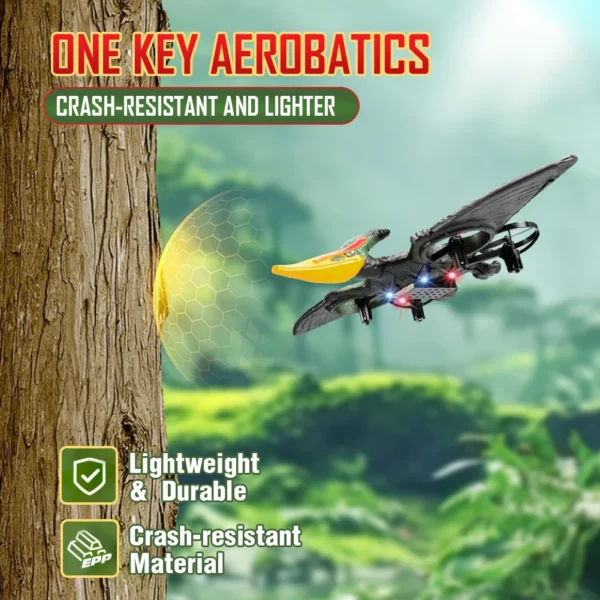 Pterosaur RC Plane 2.4G EPP Anti-wear Foam Dragon Airplane 360 Degree Rotation One Click Take Off RC Glider Kids Gift - Image 2