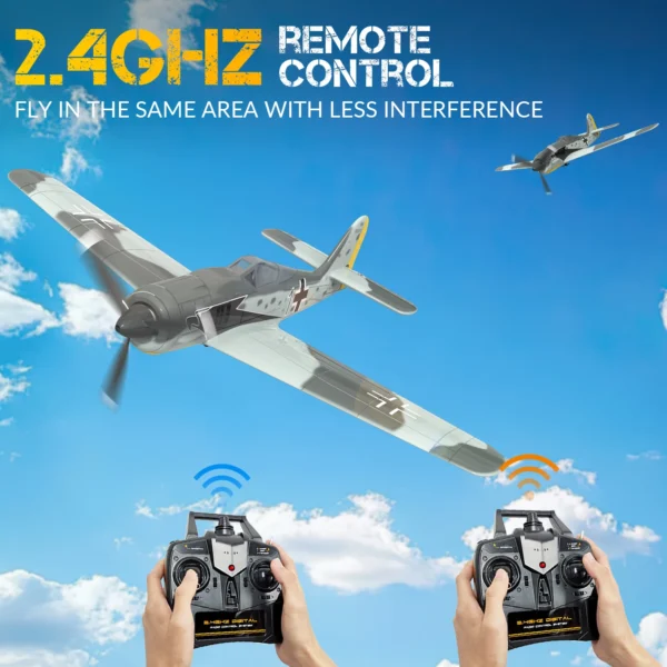 Volantex FW190 RC Plane 2.4G 6-Axis 4CH EPP 400mm Fixed Wingspan RC Fighter One-Key Aerobatic RTF Warbird Plane - Image 2