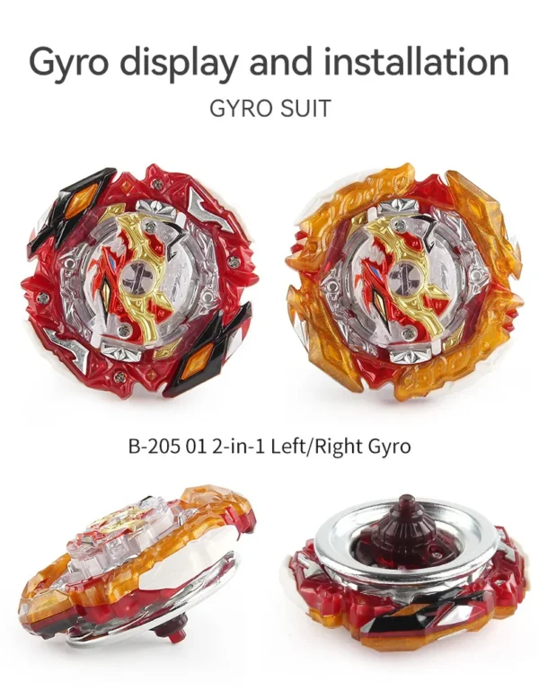 Blade B-205 Burst Spriggan & Ultimate Valkryrie VS Bey Set with Launcher Battle Game Gyro Toy Spinning Top - Image 4