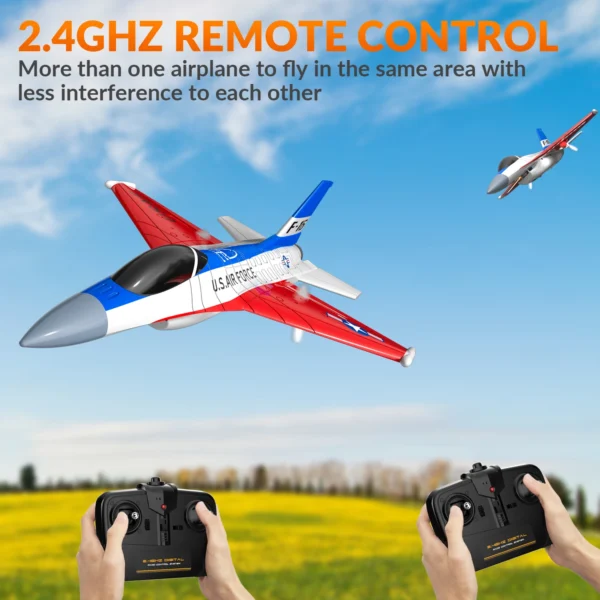 F16 Falcon 2.4G 2CH RC Plane Fixed Wing RC Fighter With Cool Lights Foam Toys Airplane Gifts For Boys - Image 2