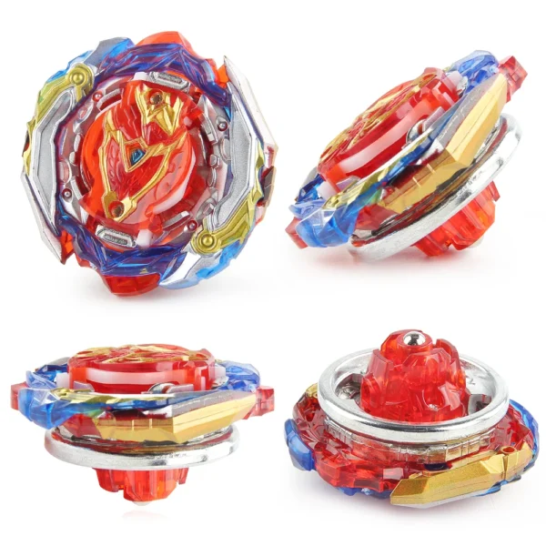 Blayblade Burst B-201 Zest Achilles Booster Metal Spinning Top 3in1 Modes Gyro Beys with Launcher Grip Christmas Gift - Image 3