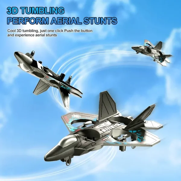 L0712 RC Plane 2.4G Remote Control Aircraft Gravity Sensing Helicopter Glider with Light EPP Foam Fighters for Boys Children - Image 5