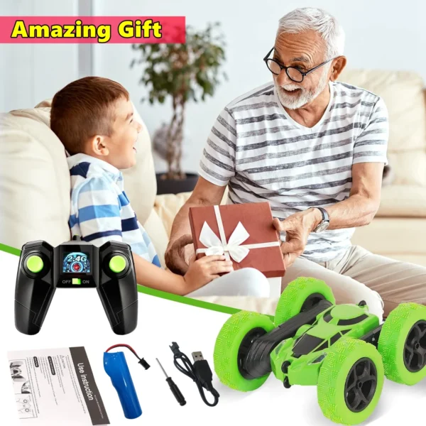 Remote Control Vehicle Fast Stunt RC Car 4WD Double Sided 360 Rotating Truck High Speed Off Road 4x4 Cars Toy Gift for Boy Girl - Image 6