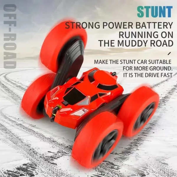 Remote Control Vehicle Fast Stunt RC Car 4WD Double Sided 360 Rotating Truck High Speed Off Road 4x4 Cars Toy Gift for Boy Girl - Image 3