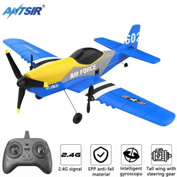 P51 Mustang 3CH Foam Airplane Remote Control Fighter 420mm Fixed Wingspan Glider RTF RC Warbird Airplane Toys Gifts