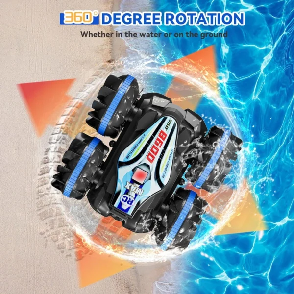 4WD Amphibious RC Car Remote Control Stunt Car Gesture Sensor 4x4 Off Road Vehicle Waterproof Monster Drift Truck Toy Kid Gift - Image 3