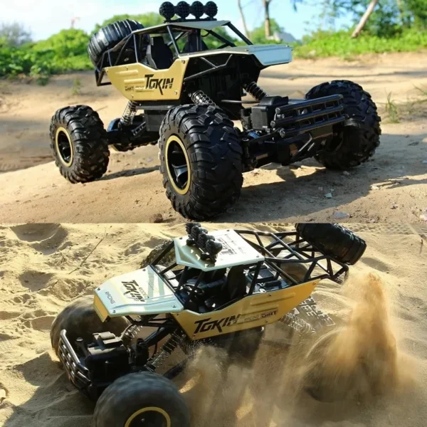1:16 4WD RC Car With Led Lights Remote Control Cars Buggy Off Road 4x4 Radio Control Alloy Trucks Boys Toys for Children - Image 5
