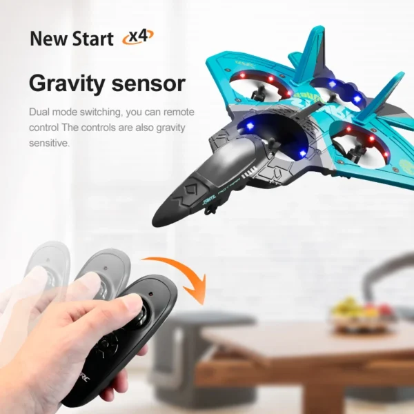 4DRC V17 RC Plane 2.4G Radio Control Fighter Hobby Plane Glider Airplane EPP Foam Remote Control Airplane RC Drone Kids Toys - Image 2