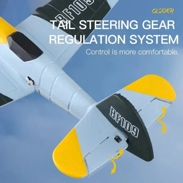 BF109 RC Plane 2.4G 3CH EPP Foam Remote Control Fighter Fixed Wingspan Glider Outdoor RTF RC Warbird Airplane Toys Gifts - Image 5