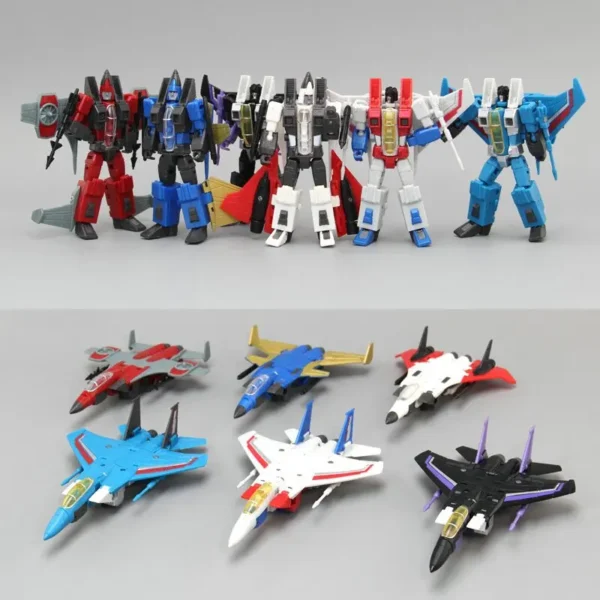 Transformation Robot Starscream Skywarp Thundercracker Ramjet Dirge Thrust Action Figure Action Characters Deformation Kids Toys - Image 5